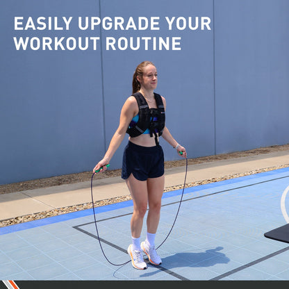 Weighted Vest, 5 Lb. - Adjustable Fitness Vest for Strength Training, Running, Walking, and Endurance Workouts