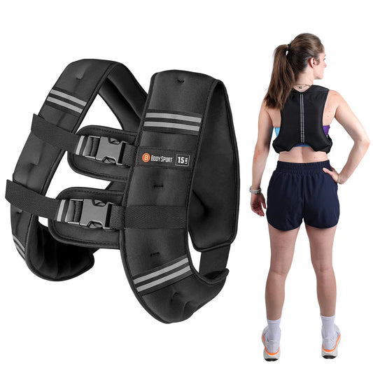 Weighted Vest, 5 Lb. - Adjustable Fitness Vest for Strength Training, Running, Walking, and Endurance Workouts